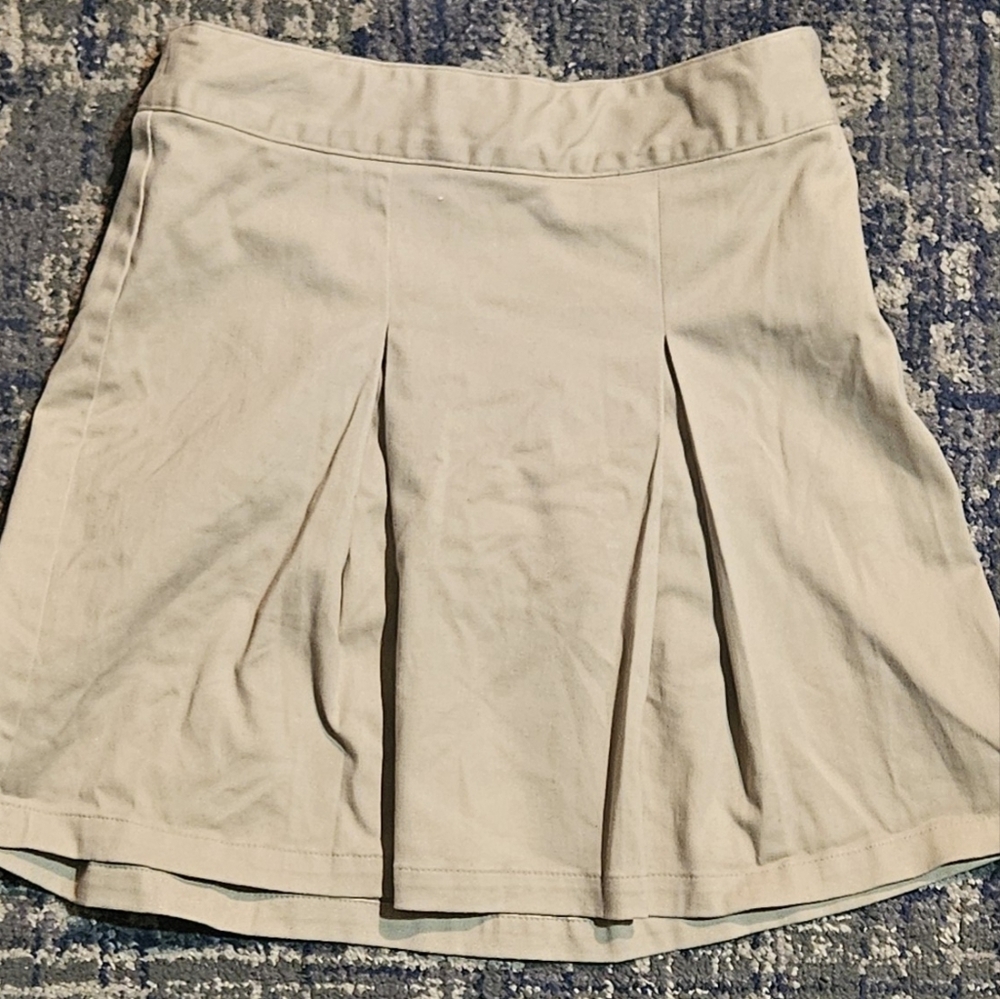 Classic Beige Girls Skirt
